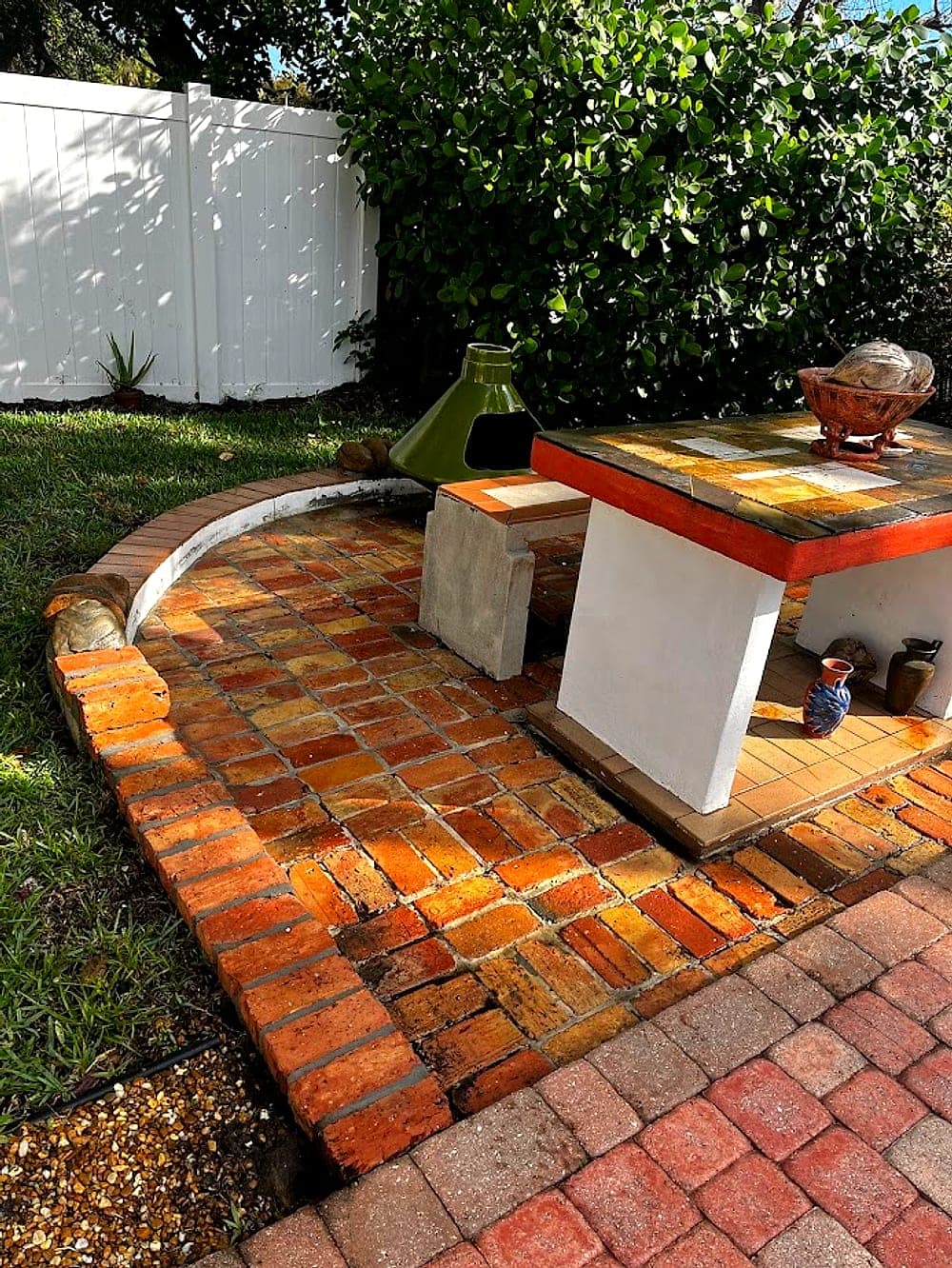 Brick patio revived