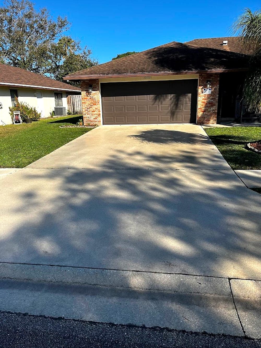 Driveway, restored